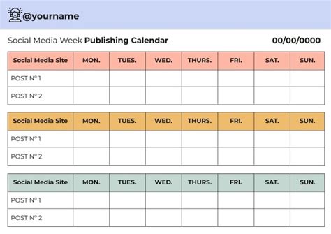 Social Media Publishing Template