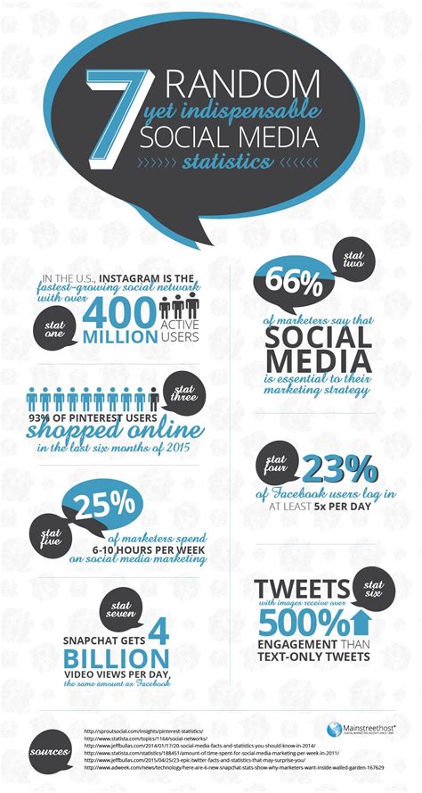 Social Media Statistics Infographic