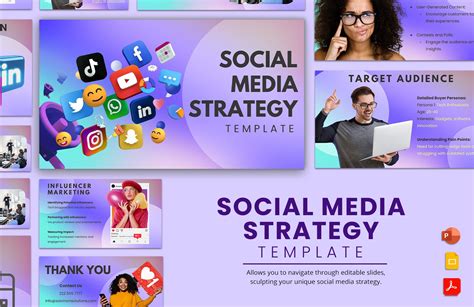 Social Media Strategy Template Ppt 1