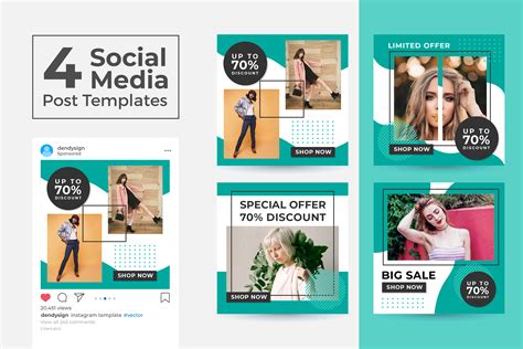 Social media template for Facebook