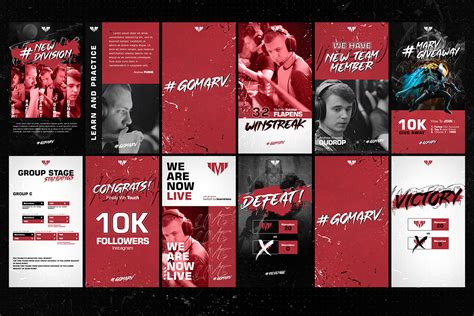 Social media templates for sports image