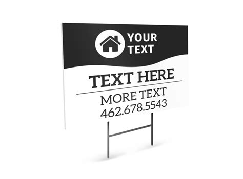 Social Media Yard Sign Template