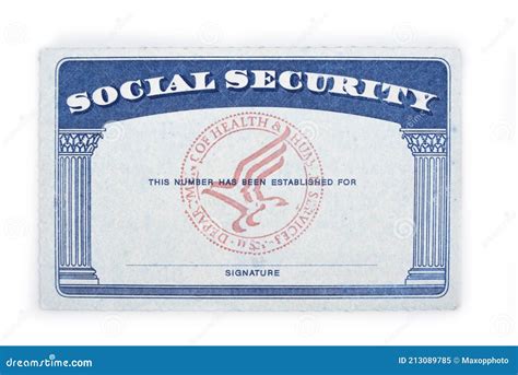 Blank Social Security Card Template