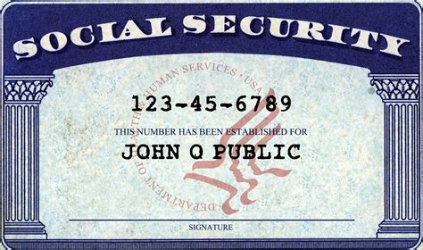 A Social Security card design concept