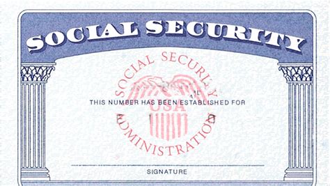 Social Security Card Template 3