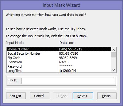 Social Security number input mask example