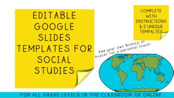 Image of a teacher using Google Slides for social studies lesson