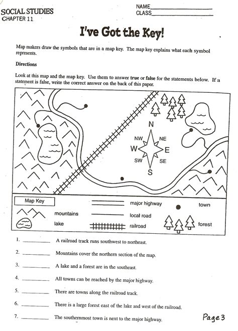 Social studies worksheets for 3rd grade