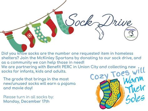 Sock Drive Flyer Template Example 7