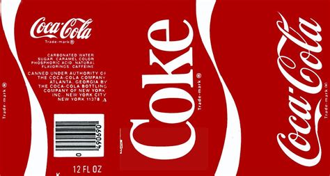 Soda can label designs