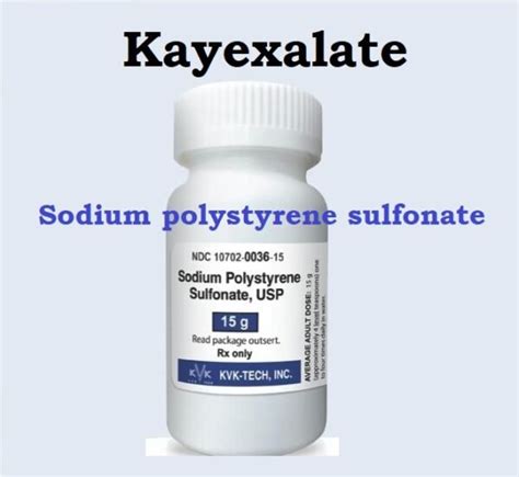 Sodium Polystyrene Sulfonate Medication