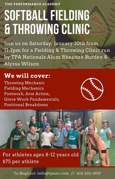 Softball Clinic Flyer Template