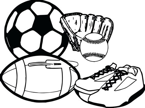 Softball equipment coloring pages