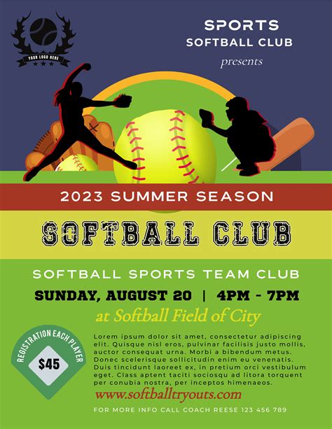 Softball Flyer Design Tips