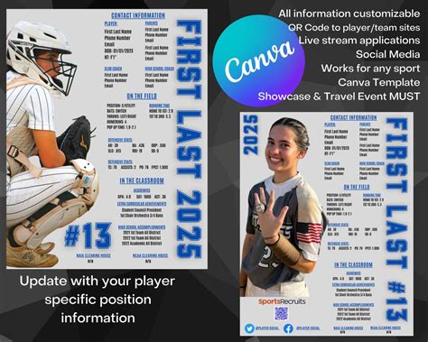 Sharing and promoting your softball profile