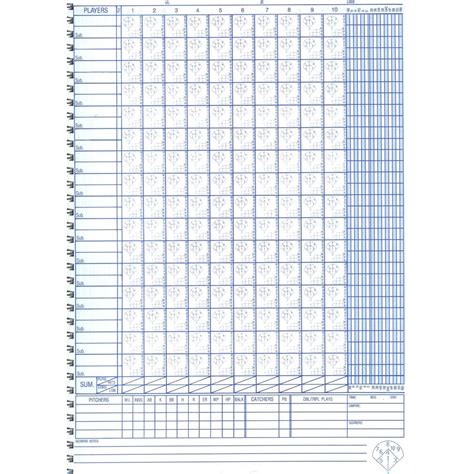 Softball Scorebook Template