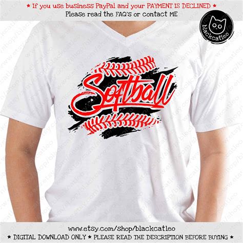 Softball T-Shirt Design Template 10