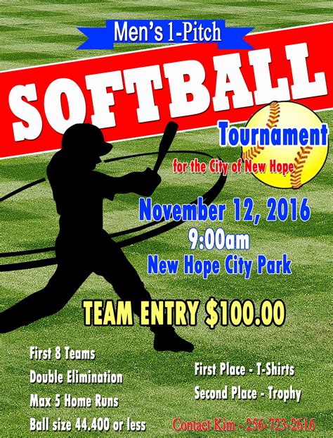 Softball Tournament Flyer Template