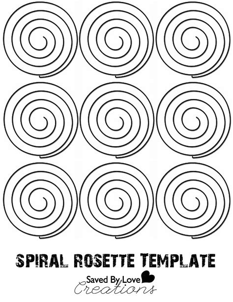 Software Program Spiral Paper Rose Template