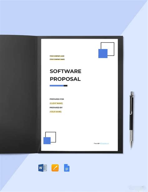 Software Proposal Template Layout