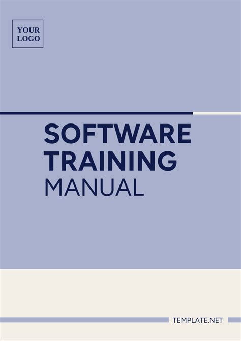 Software Training Manual Template Content