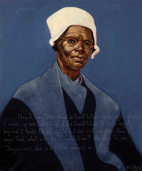 Sojourner Truth, an African American abolitionist and women's rights activist