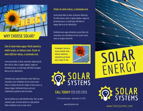 Solar Brochure Template