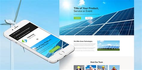 Solar Energy Website Template Modern