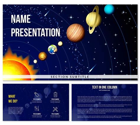 Presenting with a Solar System Template