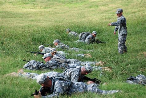 Soldiers participating in combat drills