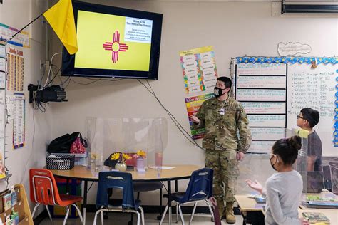 Soldiers in the classroom