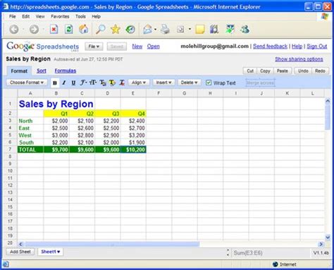 Solver Google Spreadsheets Applications