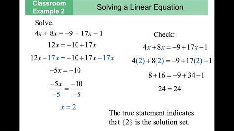 Solving Linear Equations