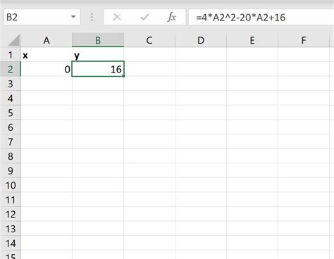 Solving Quadratic Equations in Excel