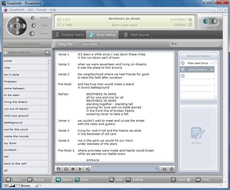 Songwriting Software and Tools