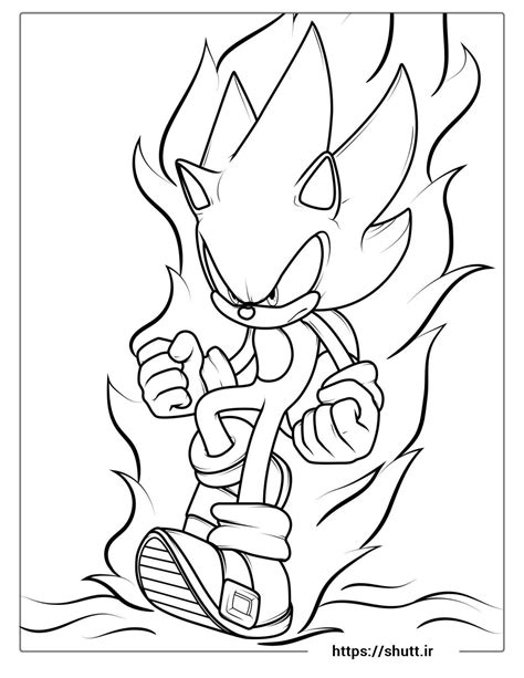 Sonic Coloring Page 1