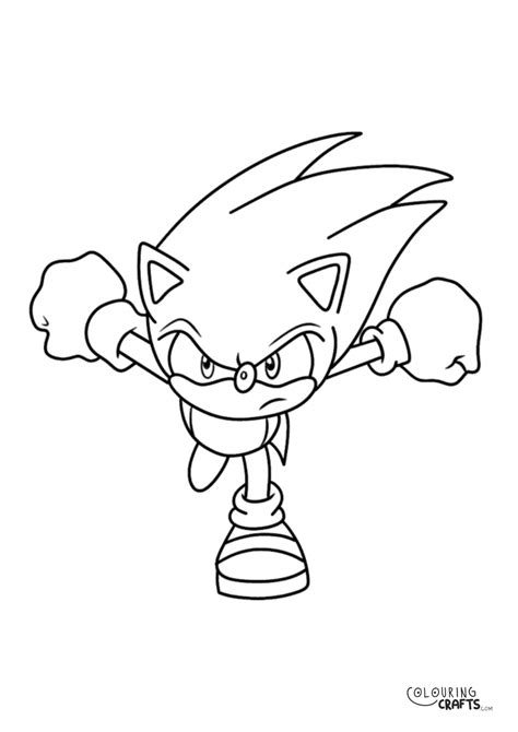 Sonic coloring pages to print for free