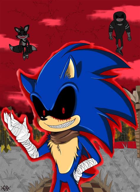 Sonic Exe Art Template 4