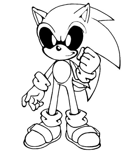 Sonic Exe Coloring Pages for Adults