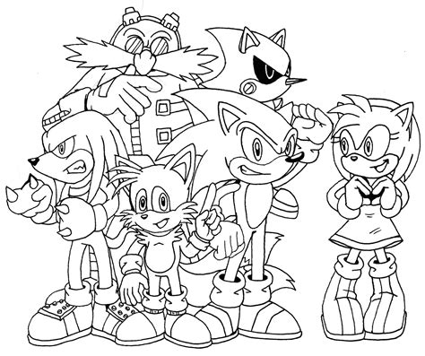 Sonic Friends Coloring Page