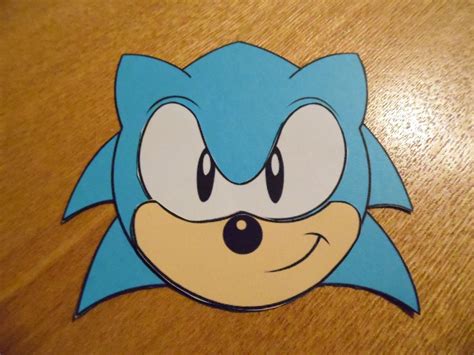 Sonic the Hedgehog face template 3