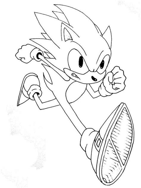 Sonic Speed Coloring Page