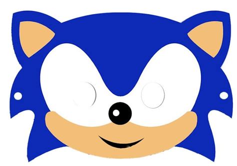 Sonic the Hedgehog printable masks