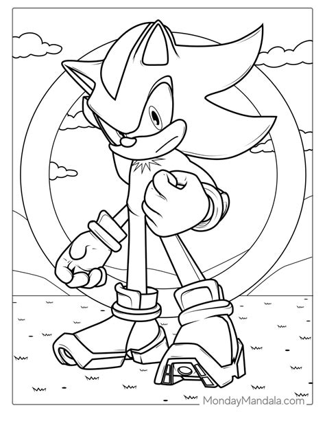 Sonic the Hedgehog printable coloring pages