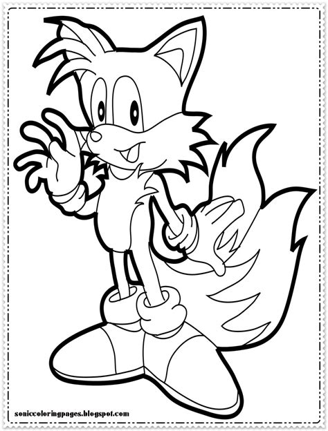 Sonic the Hedgehog printable coloring pages