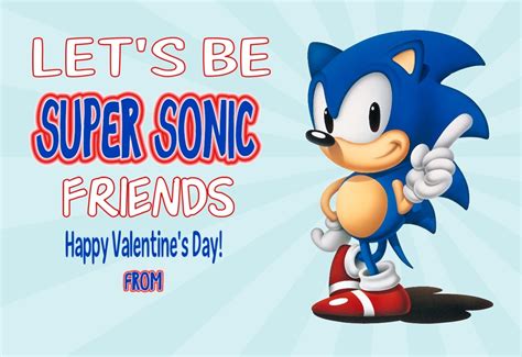 Sonic Valentine's Day Card