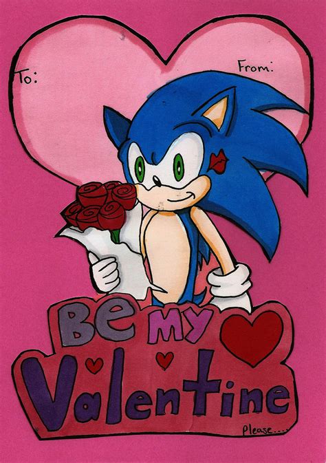 Sonic Valentine's Day Card