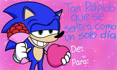 Sonic Valentine's Day Card