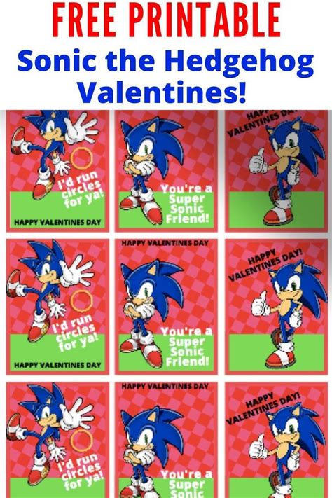 Sonic Valentine's Day Card