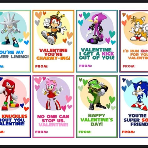 Sonic Valentine's Day Card